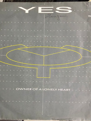 Yes Owner Of A Lonely Heart 7" Vinyl Single, 45 RPM, Pop