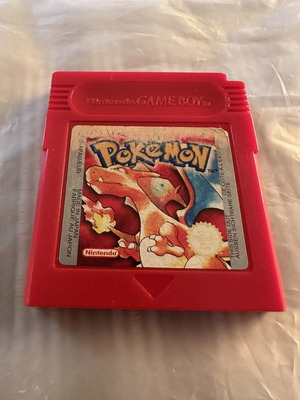 Pokemon Red Version EUR cartridge used for Game Boy Color