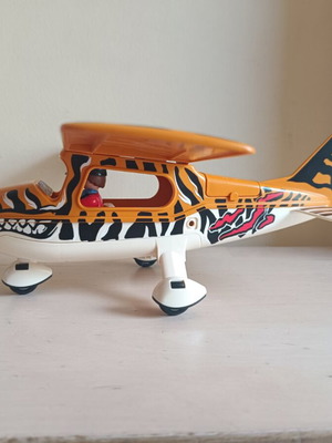Playmobil airplane used, missing front windshield