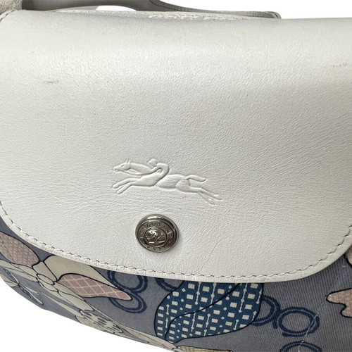 Longchamp Pliage shoulder bag floral pattern used