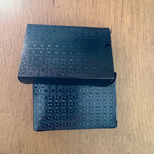 Black playing cards set of 2, new, plastic coated with 2 jokers each