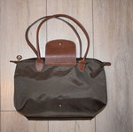 Longchamp hand bag used, green
