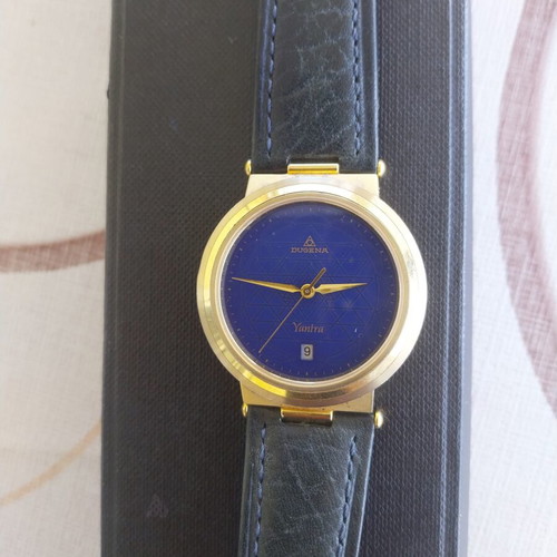 Dugena Quartz Men's Watch with Blue Dial Like New, 40mm