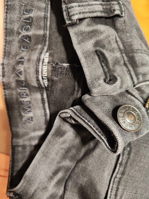 American Eagle jeans slim fit black faded, like new