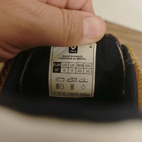 Veja sneakers size 37 used, brown beige suede mesh