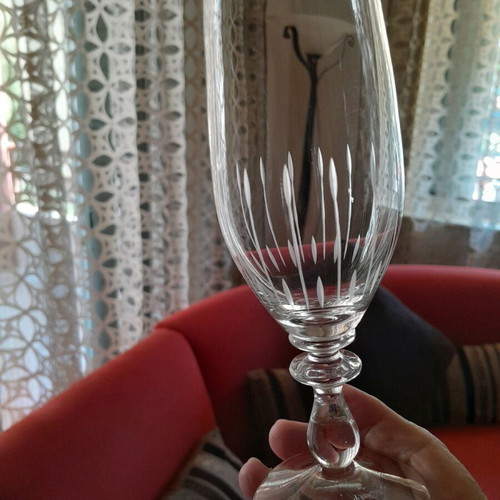 Crystal ouzo glasses like new, set of 6