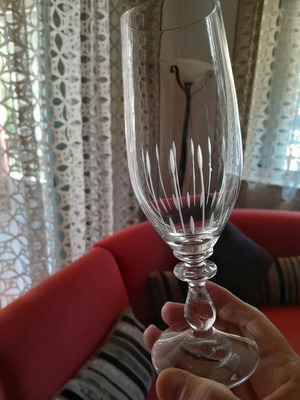 Crystal ouzo glasses like new, set of 6