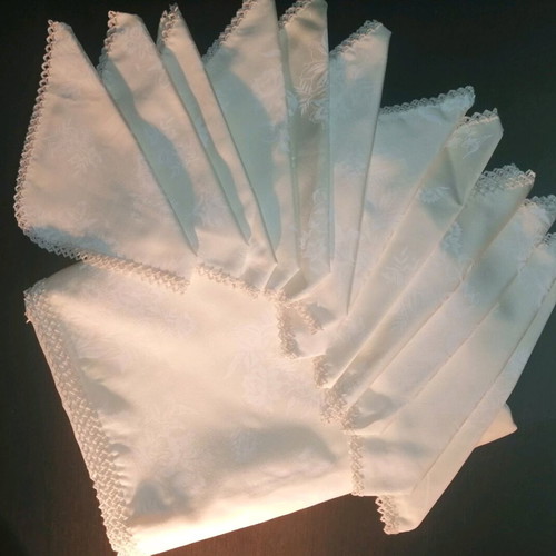 Tablecloth set new with 12 ivory cotton napkins