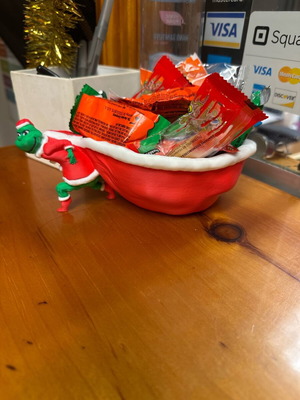 Grinch candy bowl 19 cm new