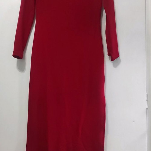 Shein Frenchy midi dress red new, small with slit