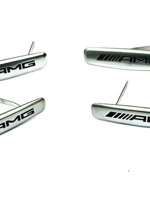 AMG Mercedes-Benz decorative logos for seats and other uses, set of 4