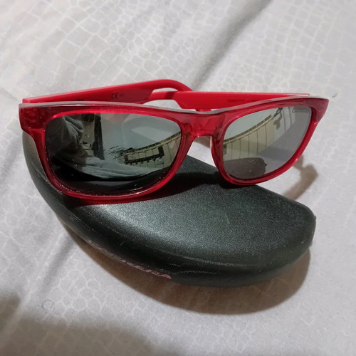 Carrera kids sunglasses used, red