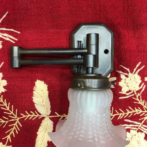Ruga wall light used, old brass, 37cm diameter