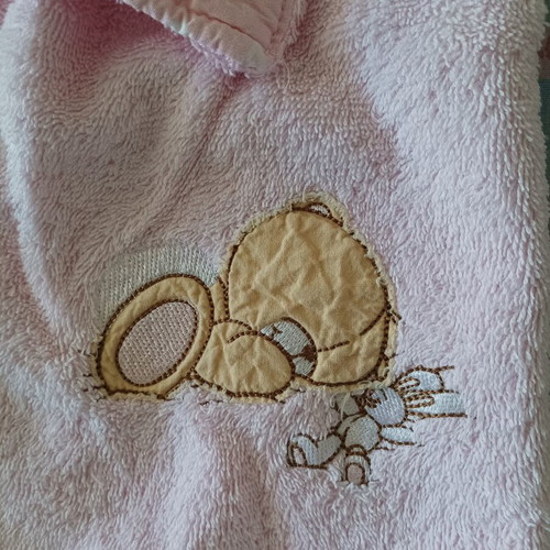 Girls Bathrobe pink, like new, size 4 years