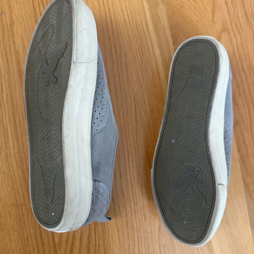 American Eagle shoes used, gray flat loafers size 37.5