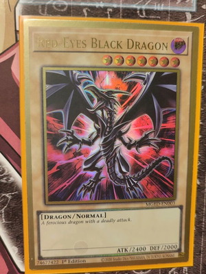 Red Eyes Black Dragon card like new with Ultra Pro protective sleeve