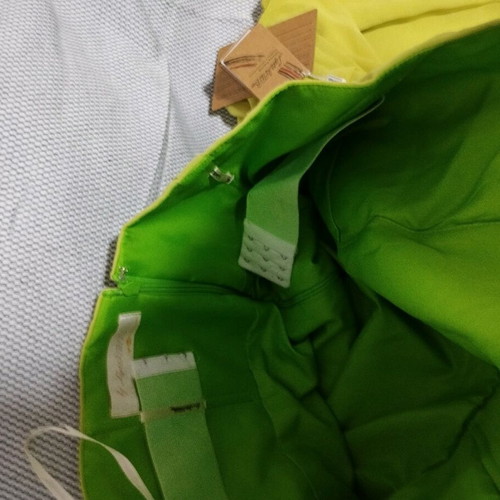 Evening dress new, size 4XL, green, muslin and satin