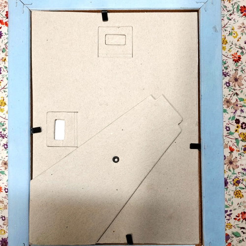 Photo frames used, pack of 8 colorful, 33.5x24.5cm and 16.5x21.5cm