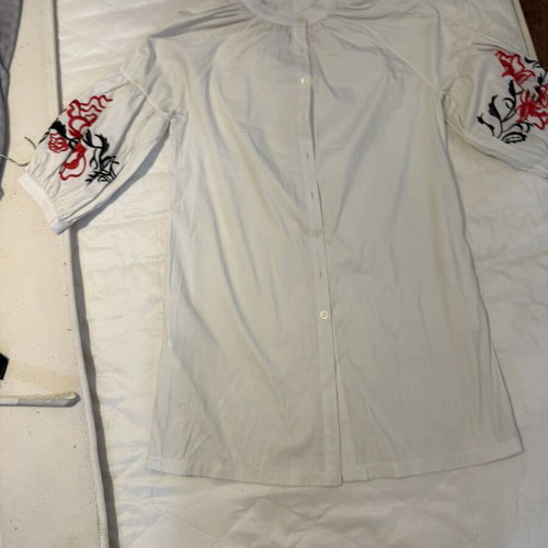 Simple summer dress like new, white, size L