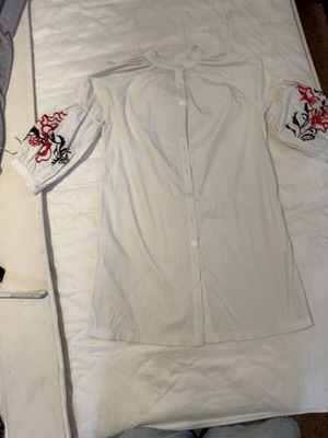Simple summer dress like new, white, size L