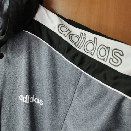 Vintage Adidas men's short sleeve tracktop from 1990, used, size XL