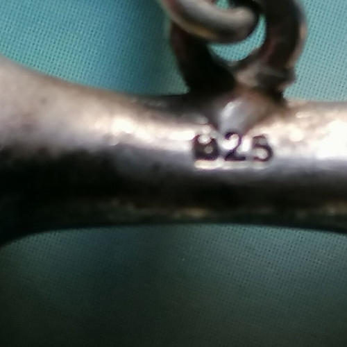 Silver 925 bracelet new with bones, gothic style