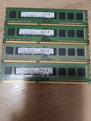 Samsung RAM 4GB 1Rx8 PC3 12800 like new, set of 4