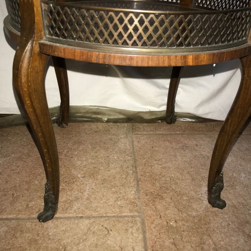 Set of 2 Louis XVI style tables used, antiques