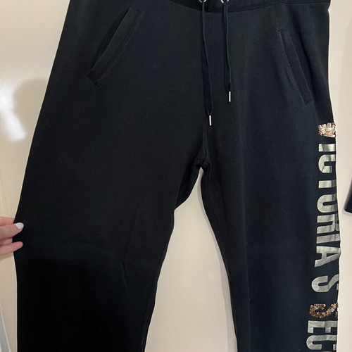 Victoria's Secret tracksuit, loose fit, black, M-L