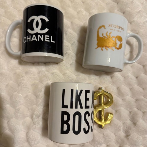 Mugs pack of 3 new with designs