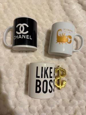 Mugs pack of 3 new with designs