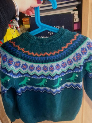 Marks & Spencer festive sweater like new, multicolored green