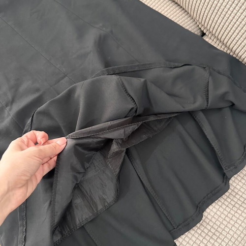 Midi skirt black with flared hem like new, size M/L