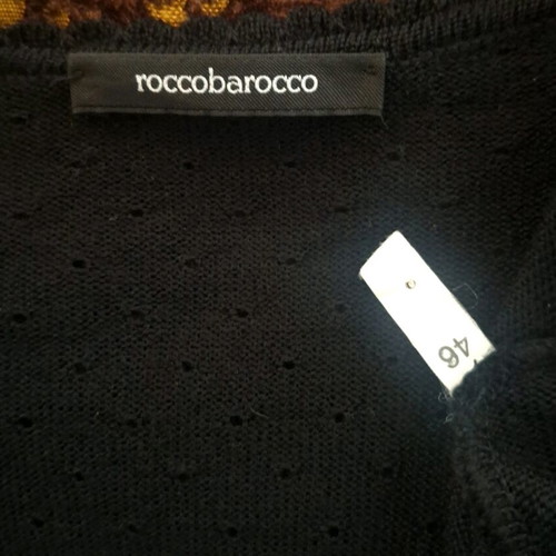 Roccobarocco wool dress black like new, size L