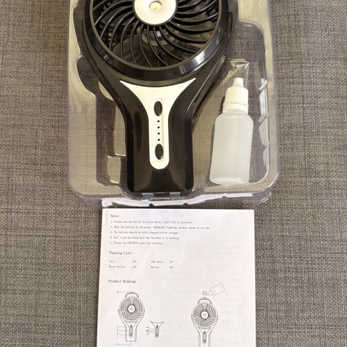 Lileng 853 Portable Mini Misting Fan used with Waterproof Phone Pouch