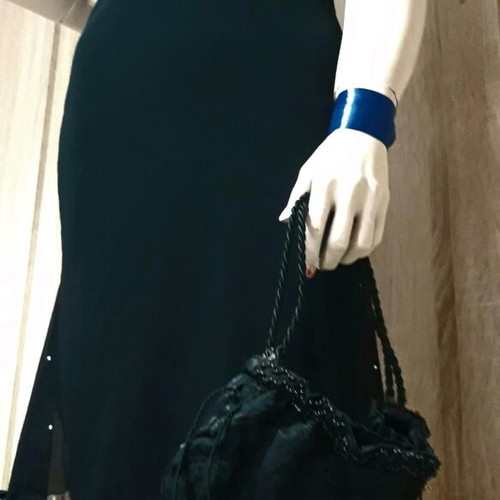 Lynne black formal dress new, size L 40 12
