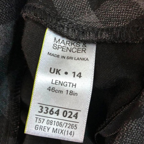 Marks & Spencer skirt new, size M/L, grey and black