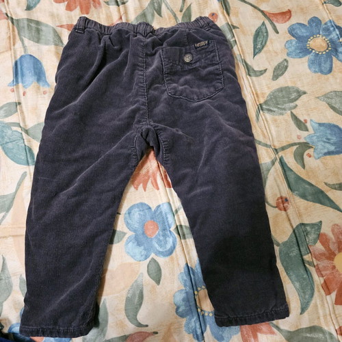 Children's corduroy pants like new, gray, 18-24 months