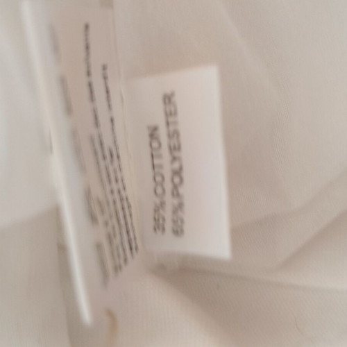 Azara Paris Organza Co-Ord Set with 3D Flowers white, new