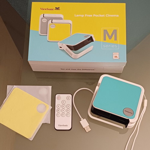 Viewsonic M1 Mini projector like new, portable LED with JBL speaker