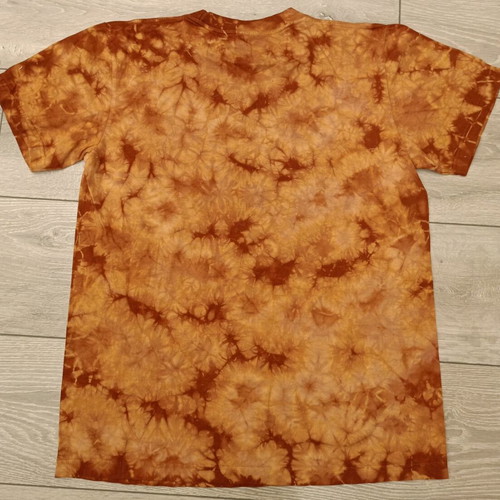 Vintage Rock Eagle T-shirt with triple tiger print and tie-dye, used