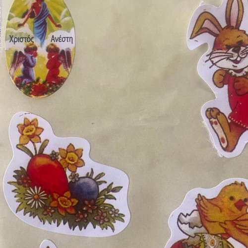 Vintage Easter stickers like new from 80s and 90s