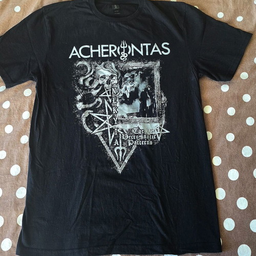 Acherontas The Necromantic Patterns band t-shirt, size Medium, Gildan