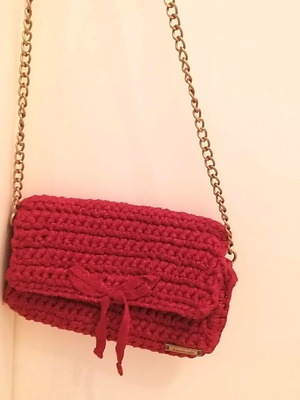 Knitted bag used handmade