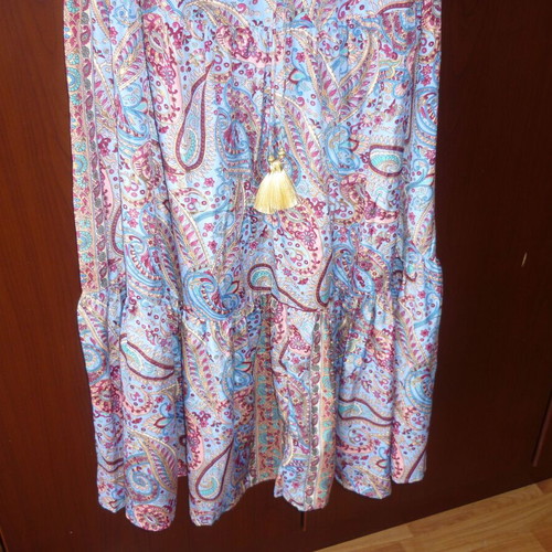 Ethnic long summer dress Swarna Art Silk 100% like new