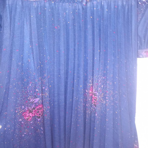 Dress one size like new, blue, with lining