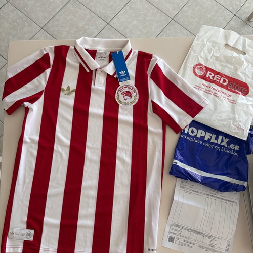 Olympiakos Anniversary Jersey medium authentic, unworn