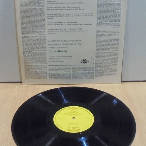 Liszt Hungarian State Orchestra Gyula Németh vinyl record used 33 rpm 1975