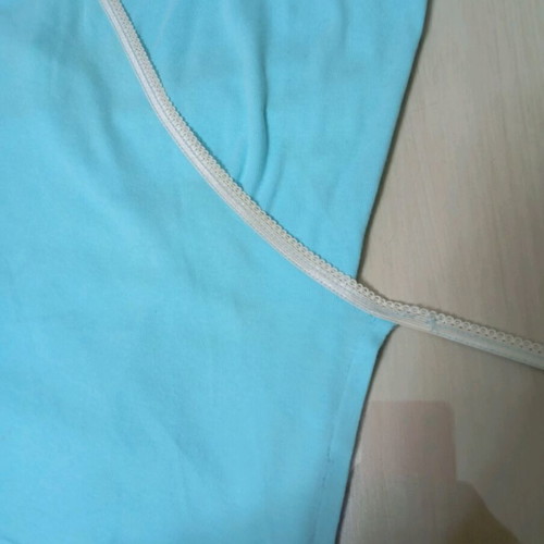 Cotton zipounaki top turquoise like new, size M