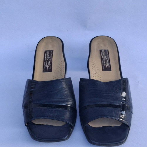 Leather mules 38 Moda Confort made in Italy like new